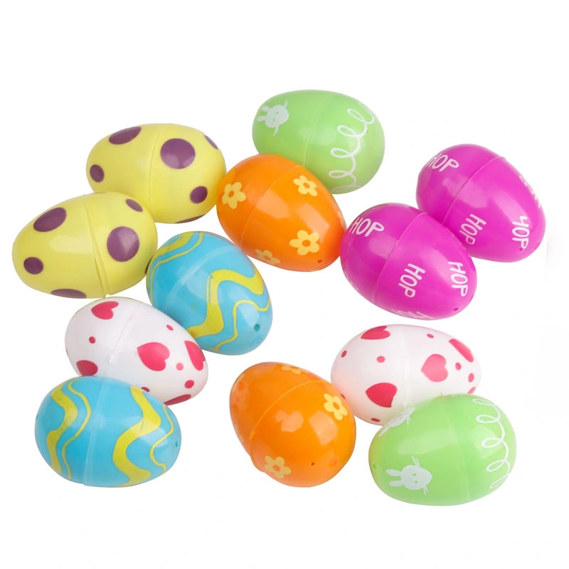 Easter Painted Egg Twist Eggshell Plastic Open Egg Gifts Children DIY Educational Toys Craft