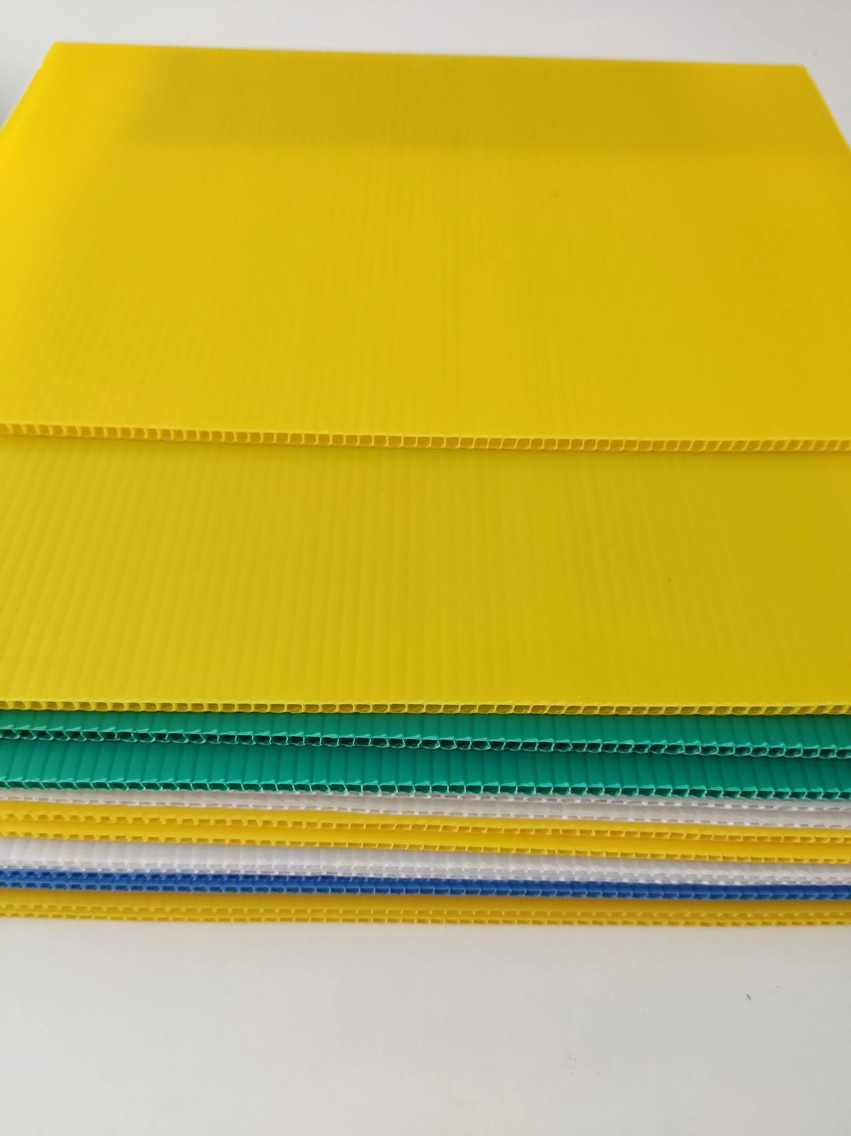 4mm 5mm 6mm Green Recycleable Inexpensive PP Corrugated Plastic Sheet