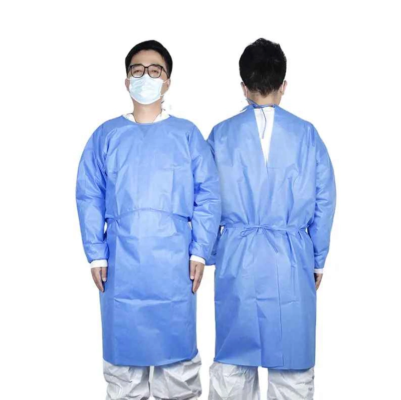 Disposable Nonwoven/PP/PE/CPE/SMS Surgical/Nursing/Labor/Delivery Isolation Gown