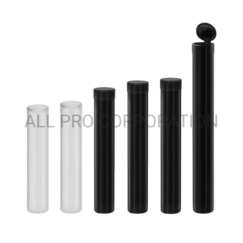 Child Resistant Plastic Joint Tube Doob Tube Pre Rolled Cone Pop Top Tube Package