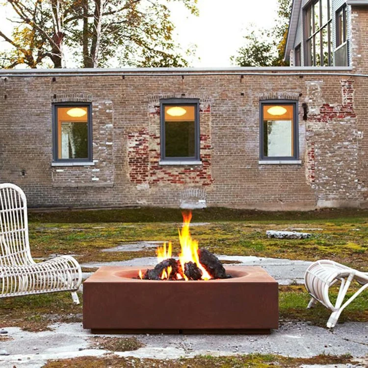 Le réchauffement de plein air bol en acier Corten Fire Pit