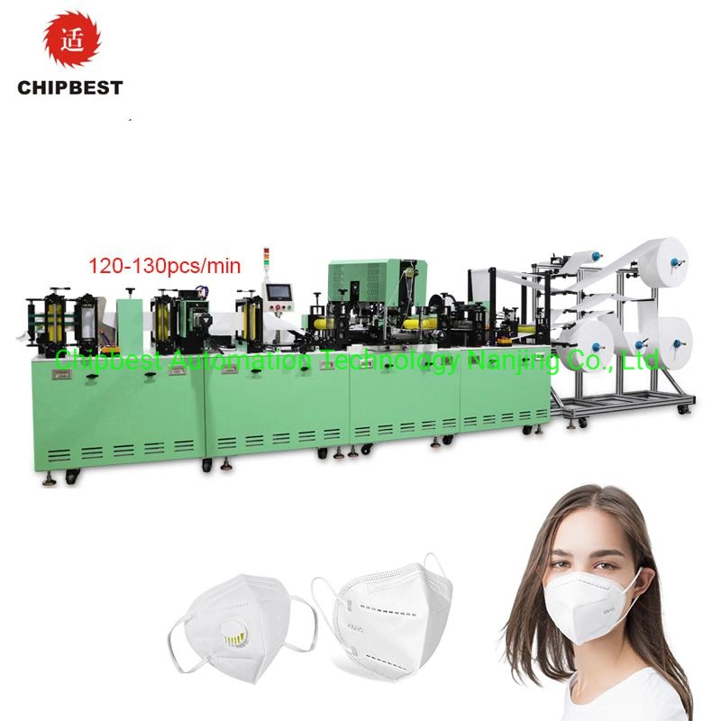 Fully Automatic Nonwoven Machines KN95 / N95 Surgical Medical Face Mask Automatic Face Mask Making Machine