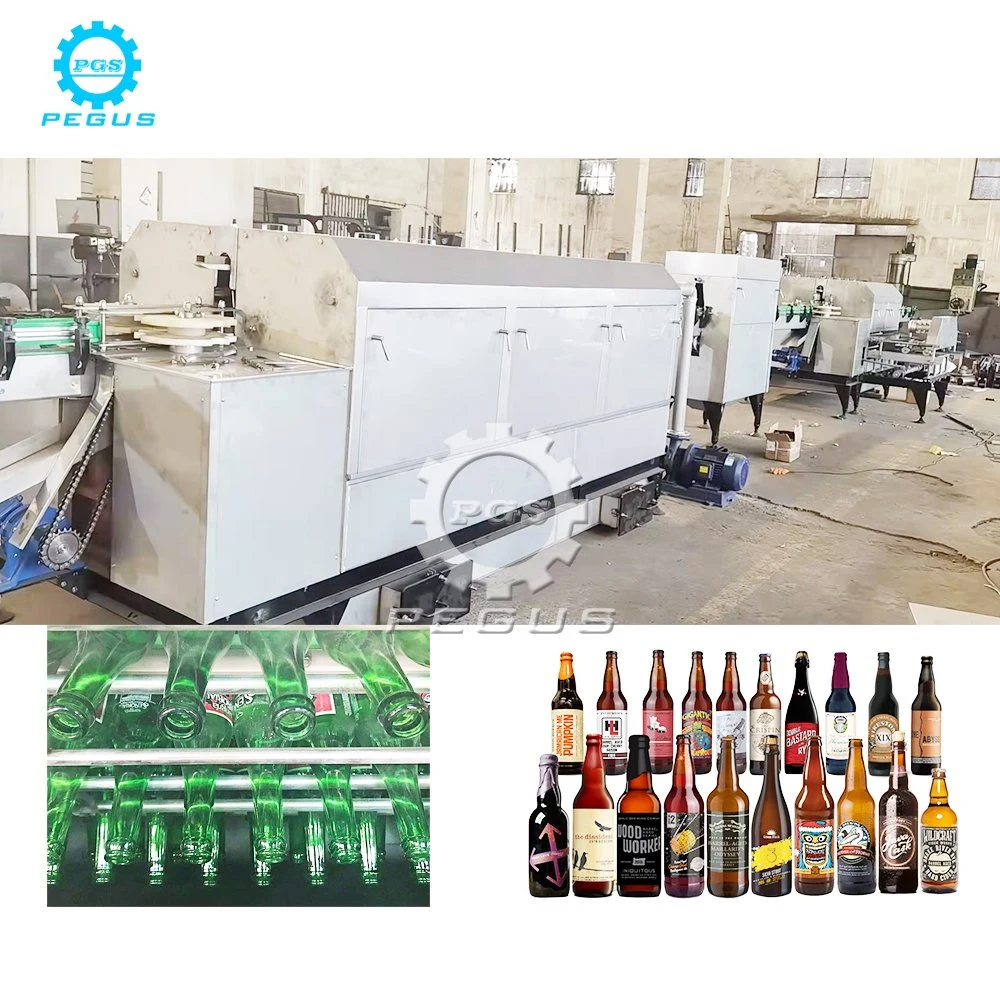 Waste Glass Bottle Washing Machine Label Removing Machine Inside Cleaning Machine