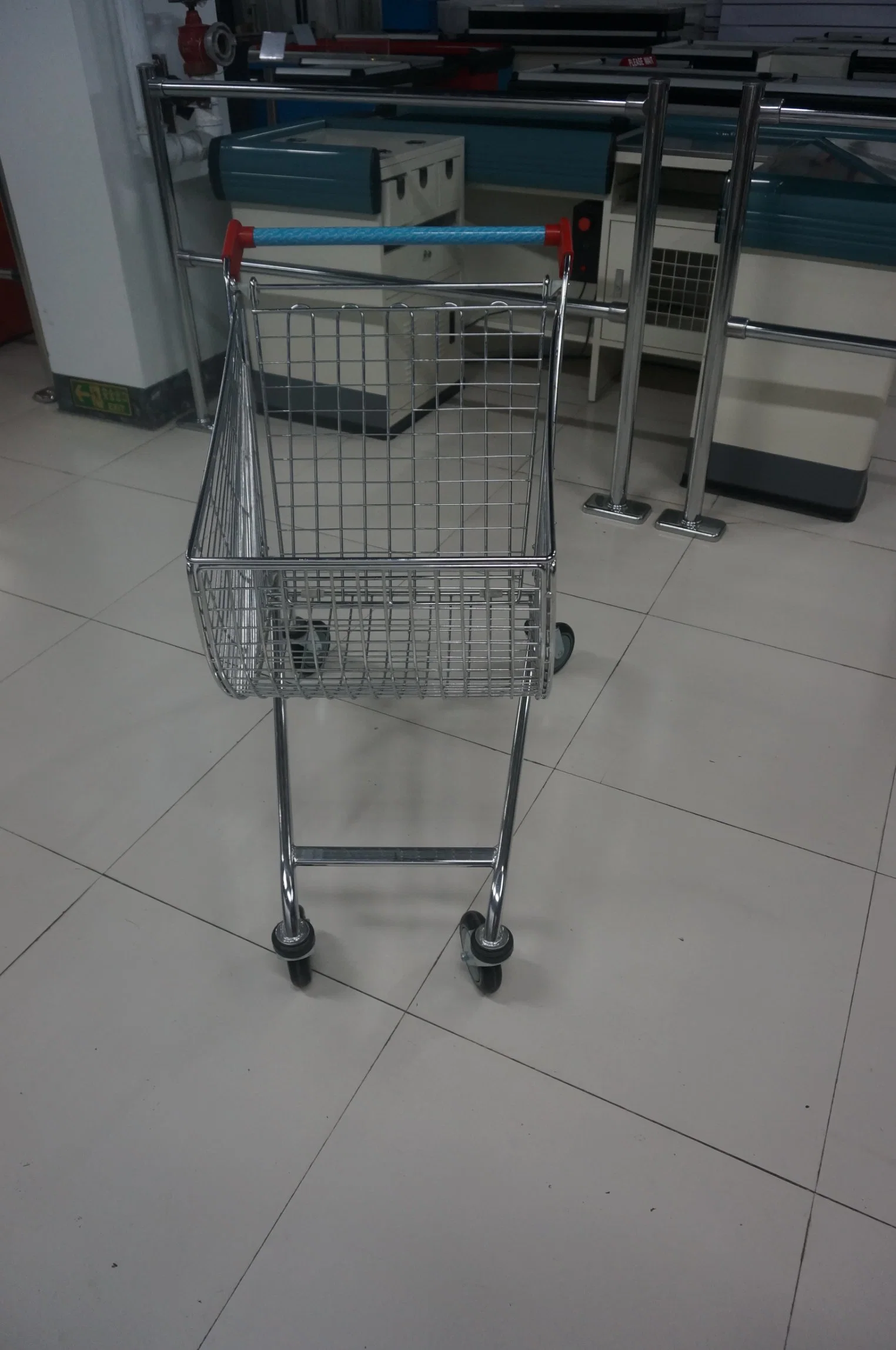 Arc-Shaped/Fan-Shaped Supermarket Shopping Trolley/Cart (YD-R)