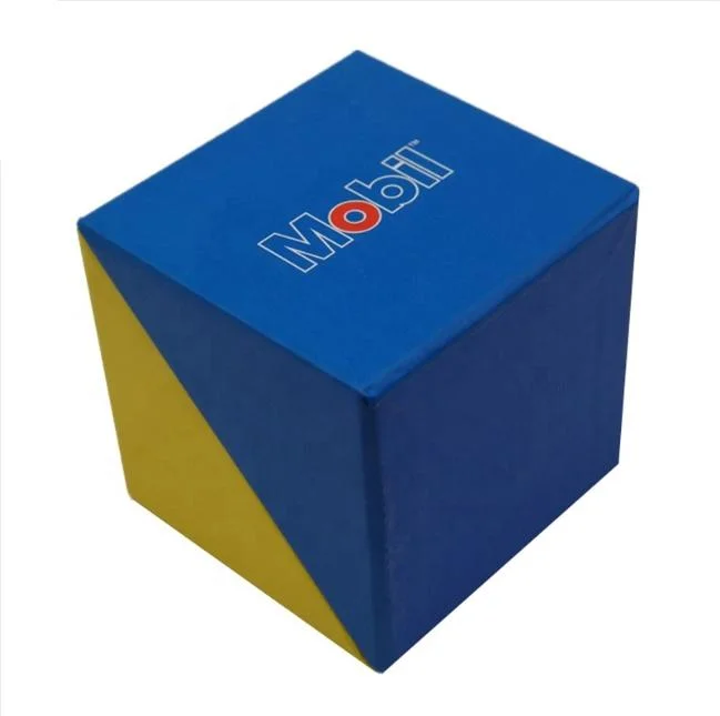 Custom Printing Foldable Square Shaped Paper Box Memo Cube with Pen Holder