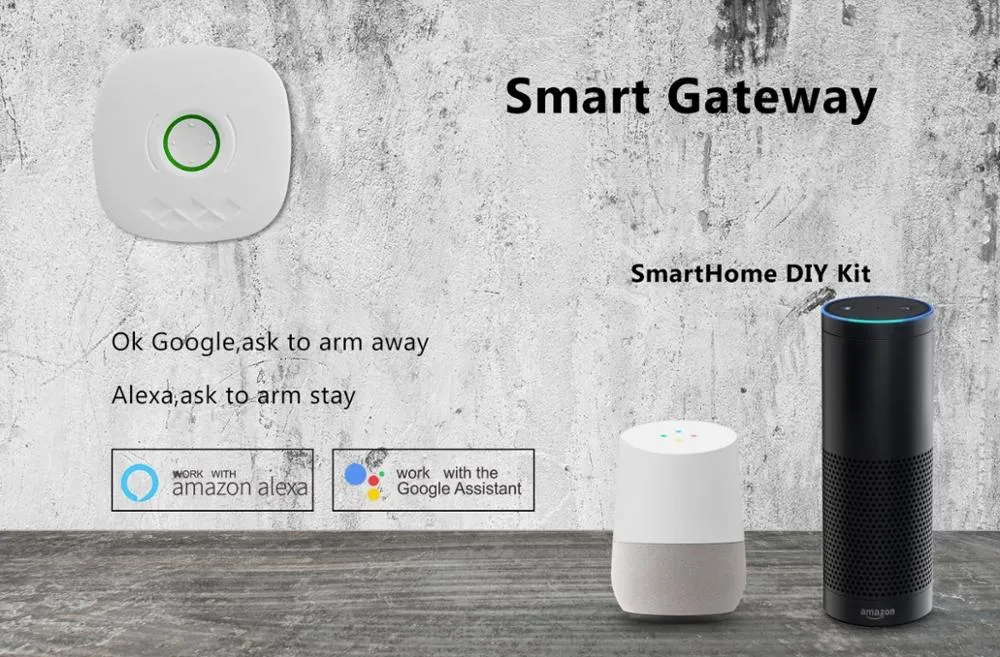 Tuya Smart Home WiFi Wireless Home Security Alarm Door Sensor, PIR Detector Google Assistant&Alexa