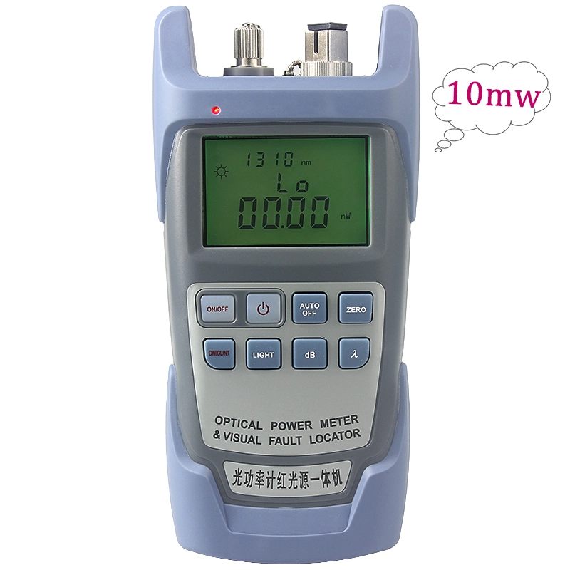 FTTH Fiber Optic Optical Power Meter Cable Tester Build in 1MW Visual Fault Locator