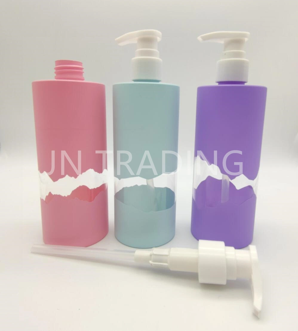 Rectángulo de 150ml frasco de loción de plástico vacía Pulse Contenedor Tipo Mate disponible en varios colores