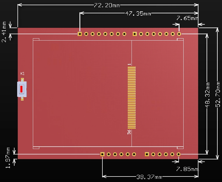 2,4 pulgadas de 320 X 240 bits de resolución 8 Bus paralelo Arduino Uno / Módulo de pantalla LCD de Mega2560