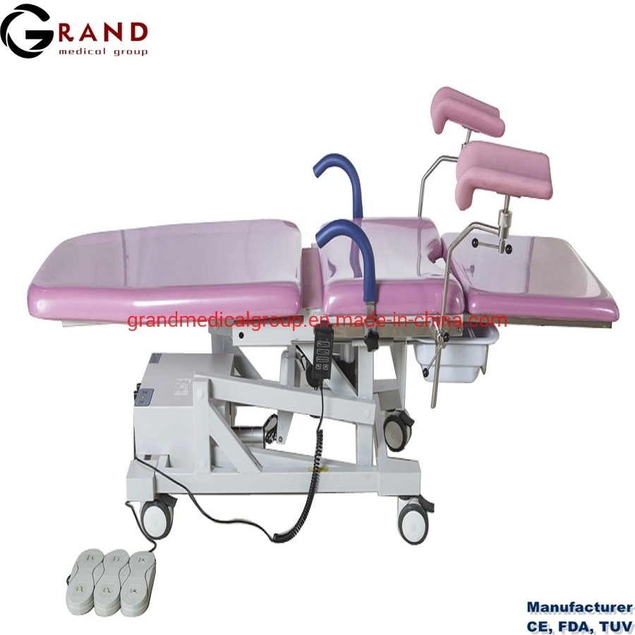 Multifunction Adjustable Stainless Steel Medical Obstetric Bed Electric Gynecology Operation Delivery Table Manufacturers Surgical Instrument