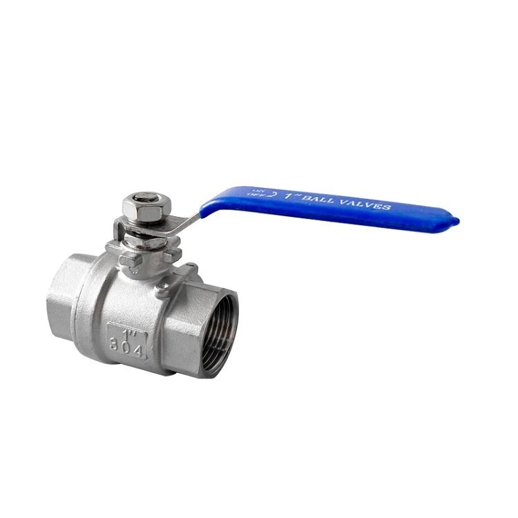 2 Way 2 Pieces Wcb PTFE 1000wog CF8/CF8m Stainless Steel 304/316 Flange Internal/External Thread NPT BSPT Ball Valve