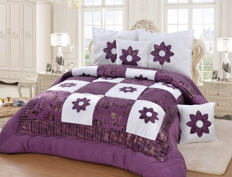 Conjunto de terciopelo con almohada 8pcs