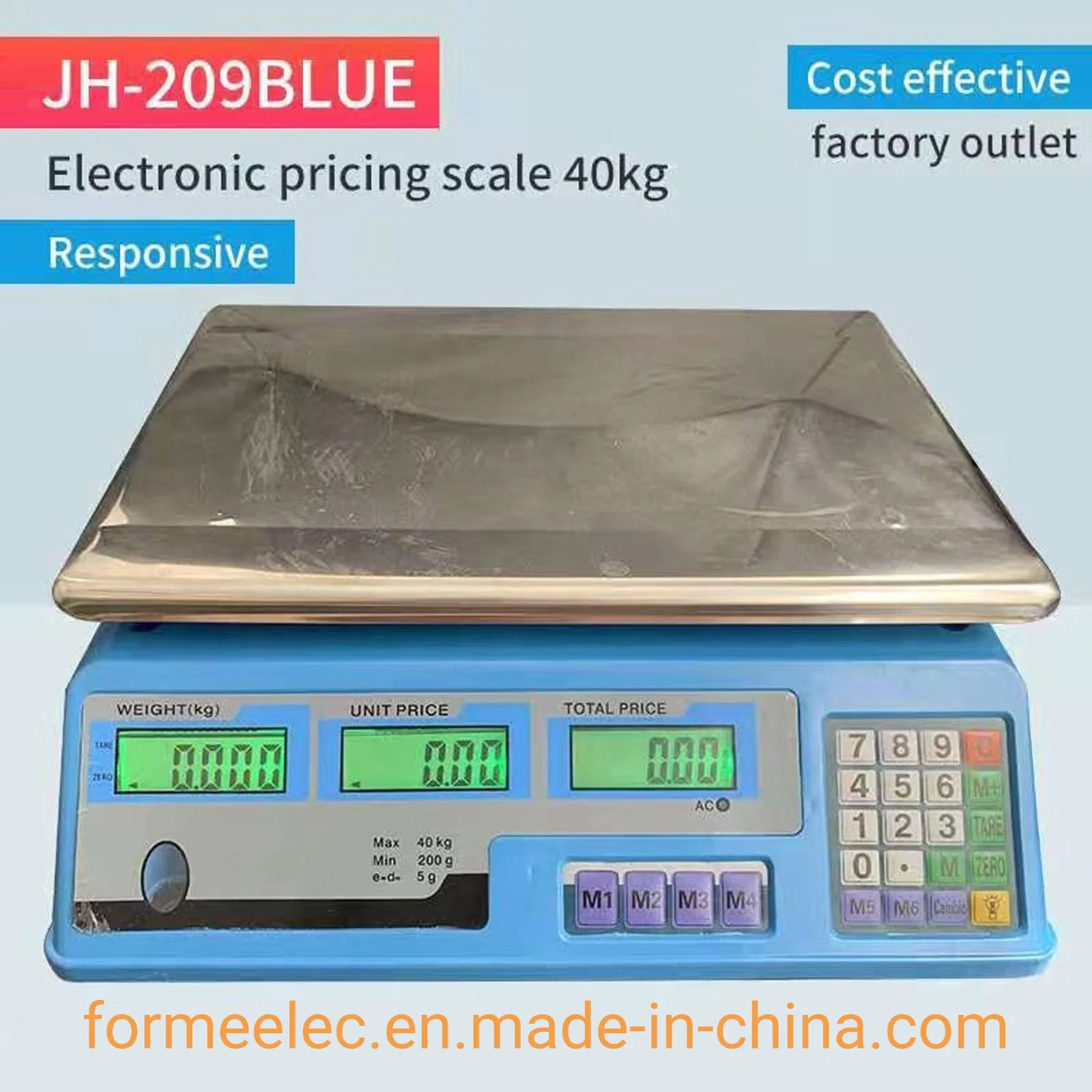 Kitchen Scale 30kg Weight Scale Electronic Balance 40kg Digital Price Computing Scale