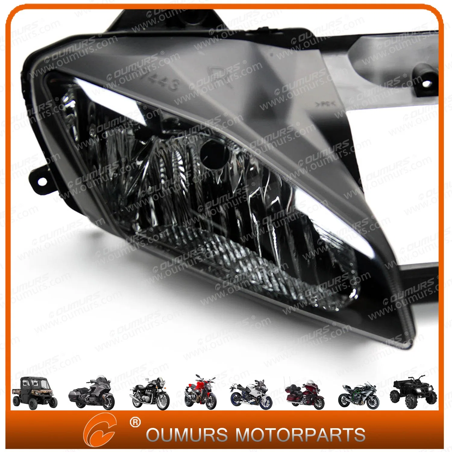 Motorcycle Spare Parts and Accessories Clear Front Headlight Head Lamp Housing Assembly for YAMAHA Yzf R6 2008-2016