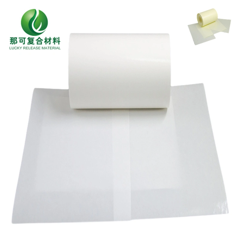 White Yellow Blue Silicone Coated Glassine Release Paper Roll