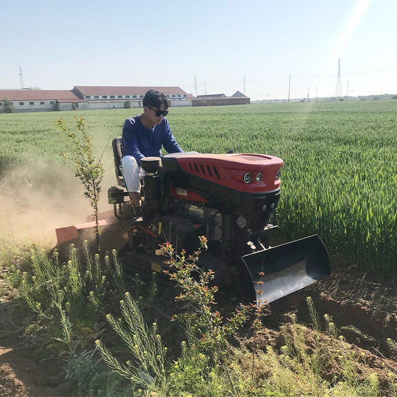 Cultivador de la granja agrícola lanza giratorio Mini Tractor de orugas