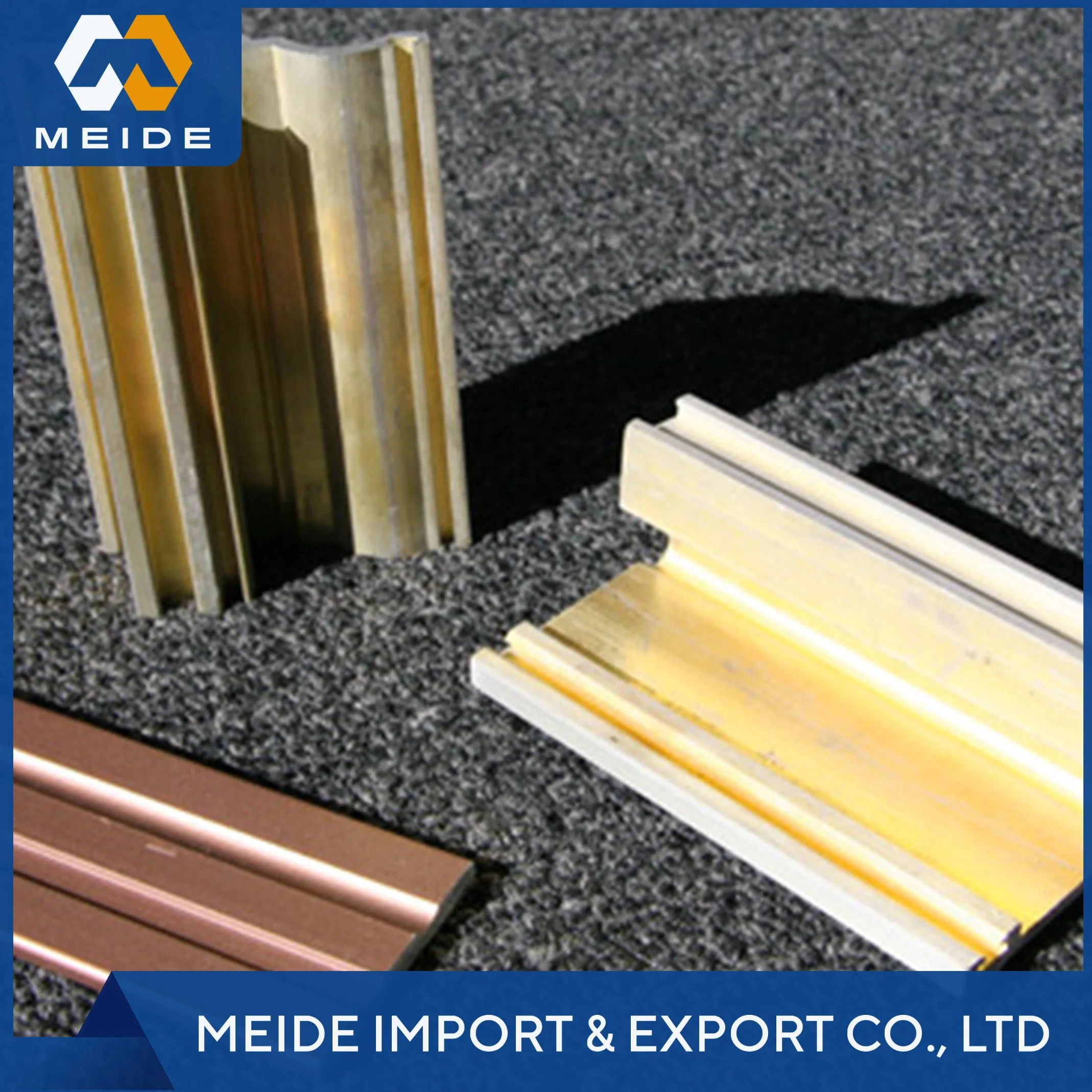 Made in China Customized Brass Copper Extrusion Profile Extrusion Service Stamping Bending Brass Extrusion