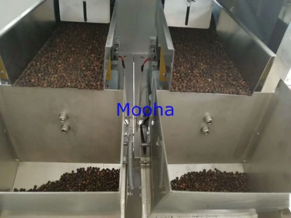 Semi Automatic Snack Nuts Lentil Grain Rice Dried Fruit Net Weight Machine Machine Vibrator Weighing Filling Packing Machine