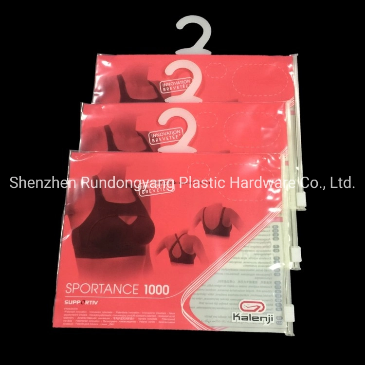 Hot Sale PVC Garment Bag with Button Soft Plastic Hanger Hook Bag