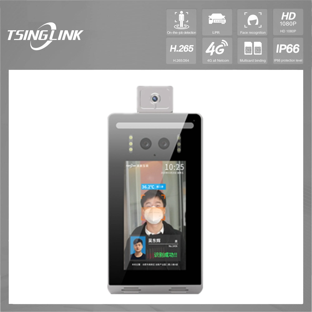 Personnel Face Recognition Attendance Body Temperature Detecting Fever Thermal Imaging Camera