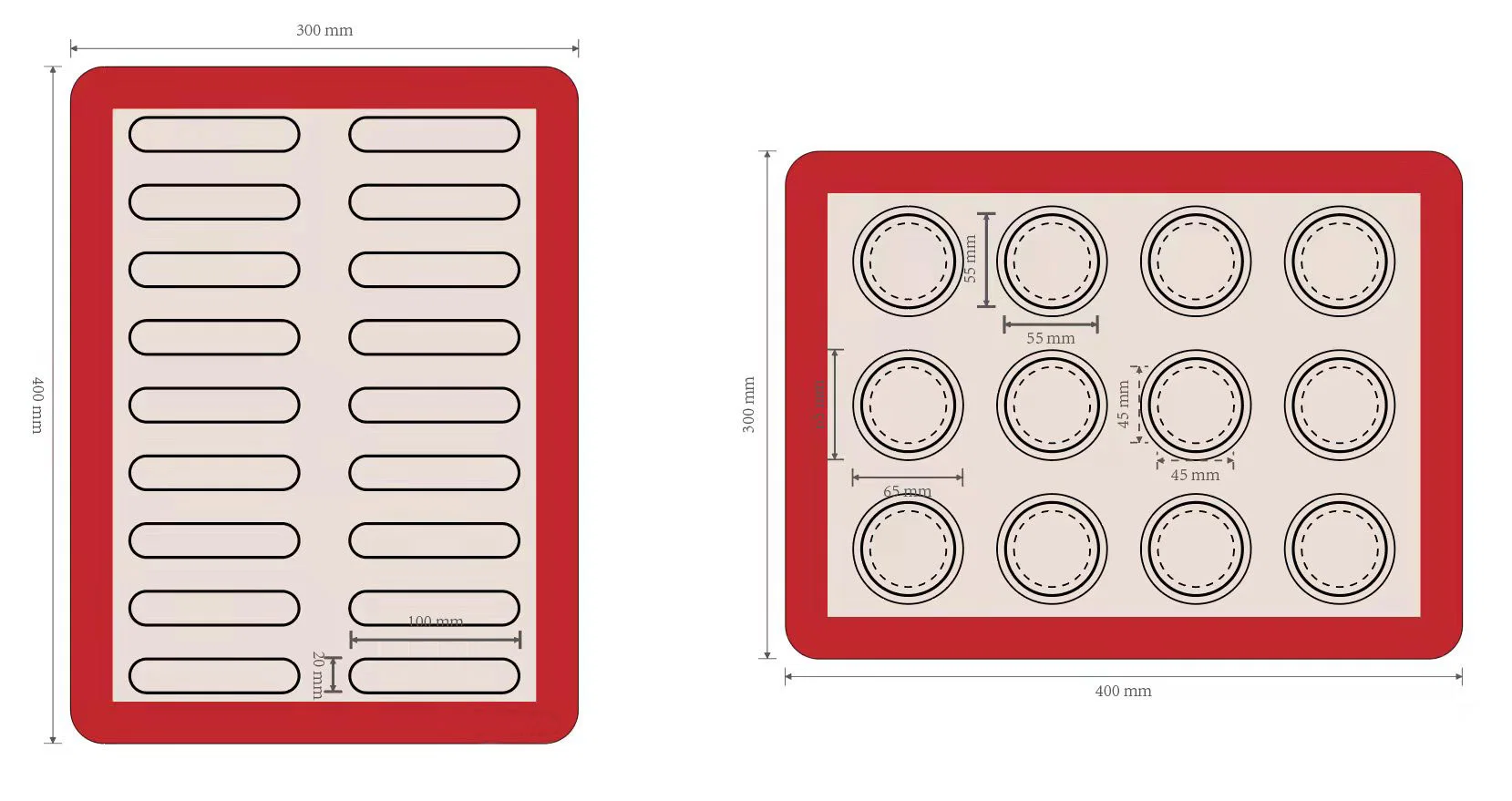 Premium Food Safe Silicone Macaron Baking Mat Perfect for Cookie