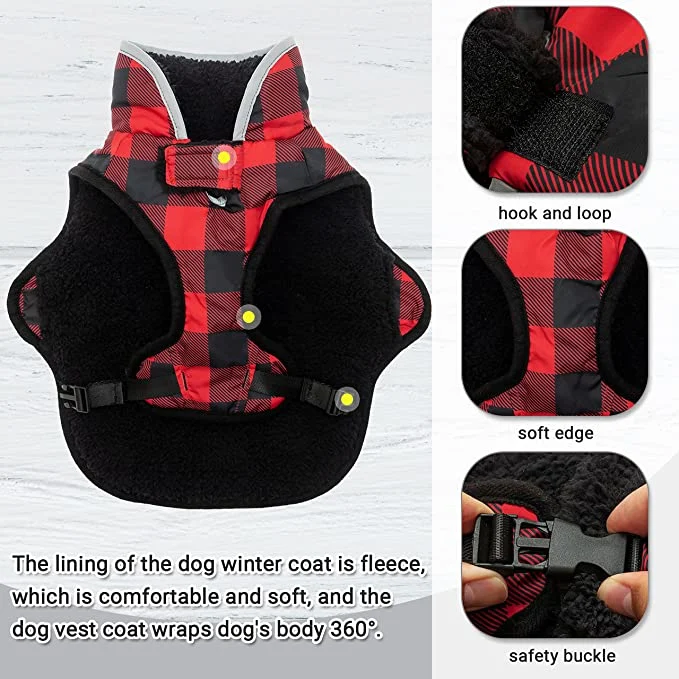 Dog Winter Coat Waterproof Windproof Cold Weather