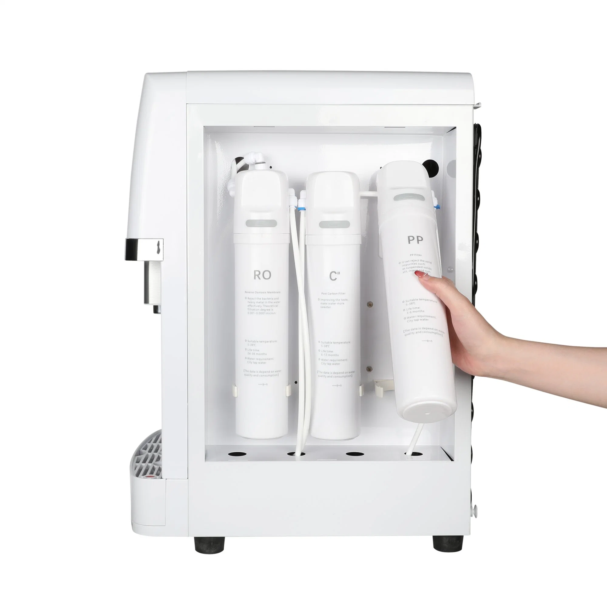 Neue berührungslose Hot und Cold Pou Mini Desktop Small Water Dispenser-Desktop mit Filtersystem