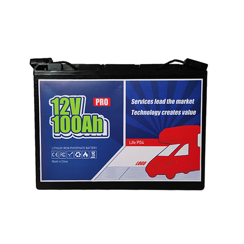 12V 100ah 4000+ Deep Cycles Automotive Grade Rechargeable Lithium Battery Built in 100A Smart BMS for Solar System