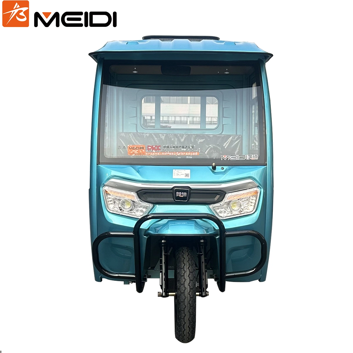 Meidi 2023 Nouveau moteur électrique 800 W 1 000 W à cabine fermée Cargo Tricycle