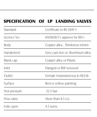 Fire Landing Valve Oblique Type with Bsi Kitemark Lpcb Approved Copper Alloy FT06-198b Series