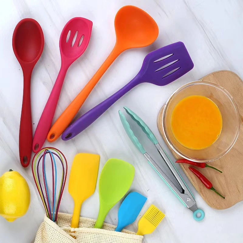 Kitchen Gadgets 10 PCS Cooking Tool Silicone Kitchen Utensil Accessories Tool Sets with Soft Handle