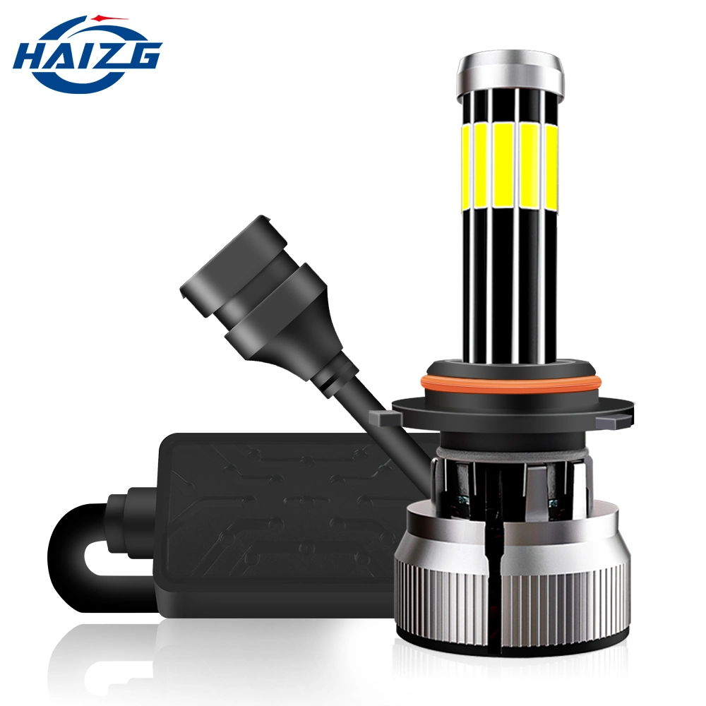 Haizg Factory Price X10 LED Headlight 10 Sides 9005 Highlight Spotlight Lighting Car Accessories