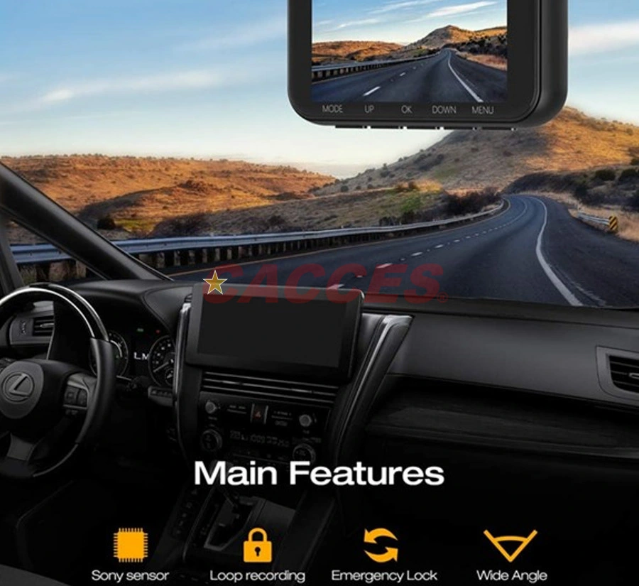 E56DVR 4K New Dash Cam W/ 5g WiFi Front & Rear Dual Dash Camera for Cars W/GPS and Speed,Sony Night Vision,Support APP &TF Card 256GB Max,24hrs Parking,G-Sensor