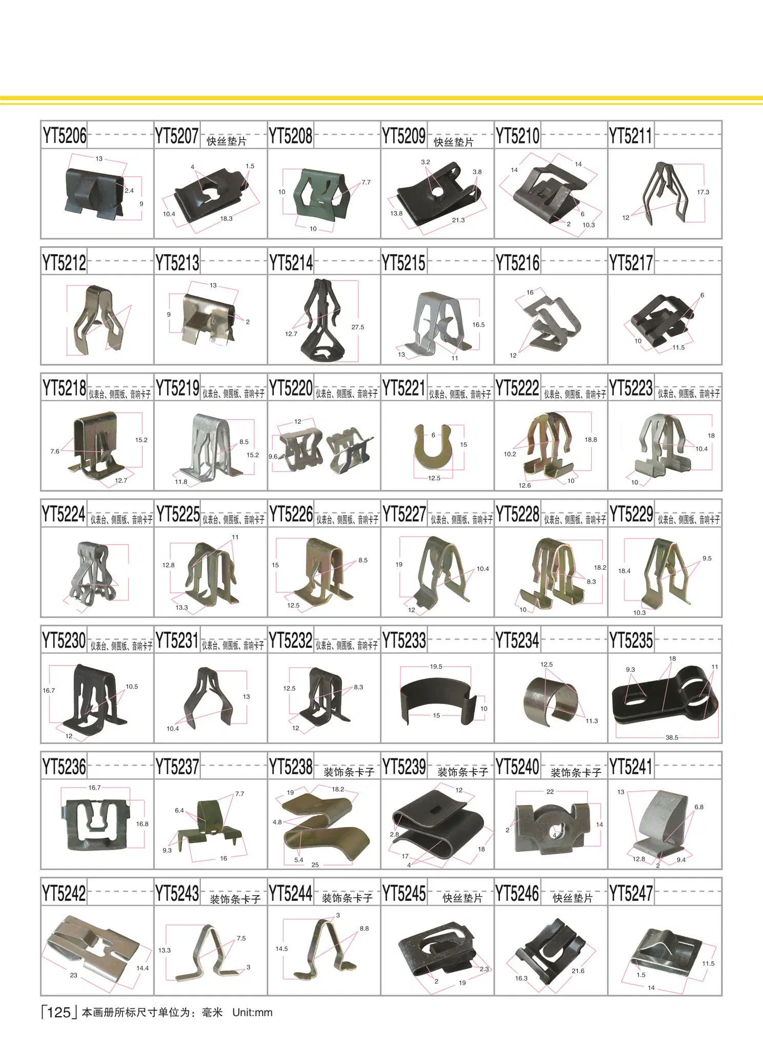 Auto Fastener Plastic Clips/Auto Clips /Auto Car Fasteners Auto Clip with Buick Ts16949 OEM Production