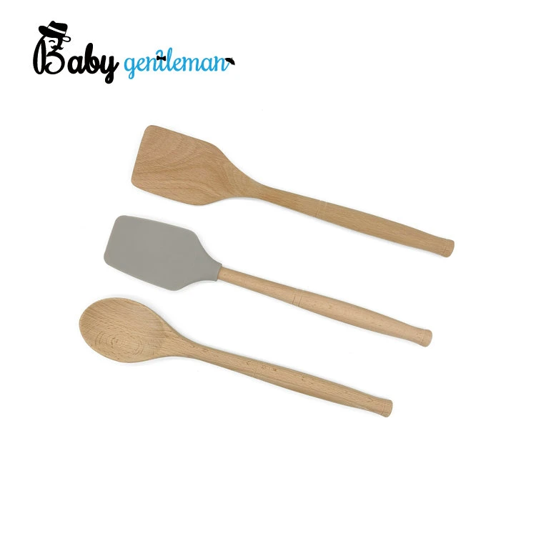 Hot Sale Kitchen Wooden Spoon Set for Kids Wooden Kitchen Tool Toys Z02054B