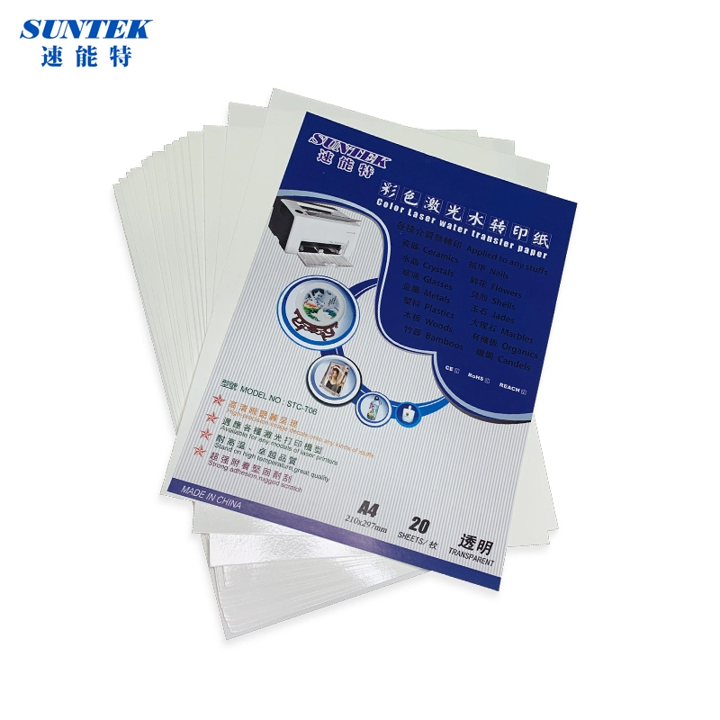 High quality/High cost performance  Laser Water Decal Transfer Paper From Suntek