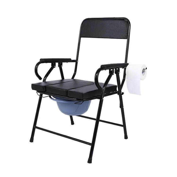 Handicapped Folding Portable Commode Chair