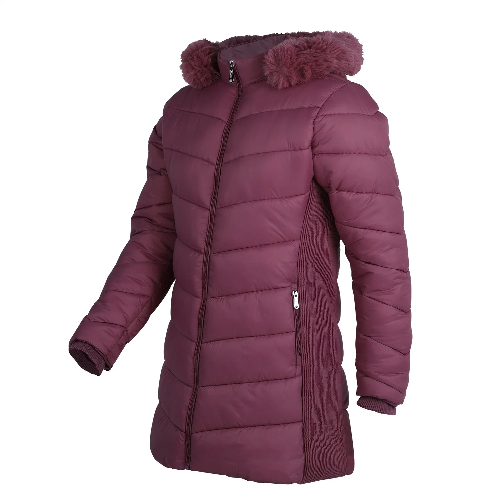 Women&prime; S Ultralight Fake Down Jacket Parka Long Winter Outdoor Coat