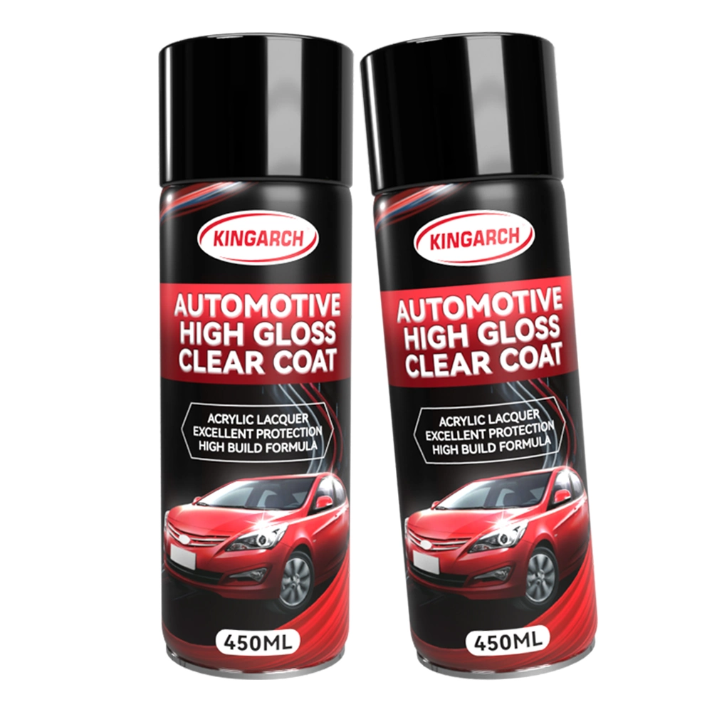 Acrylic Lacquer Spray Scratch Resistant Automotive 1K Clear Coat Aerosol Spray Clear Top Coat Car Finish Spray