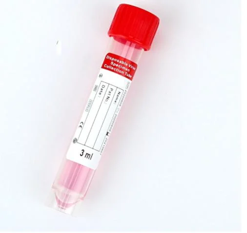 Os swaps de tubo de recolha de amostras de vírus descartáveis Vtm descartáveis de extracção do tubo de amostragem