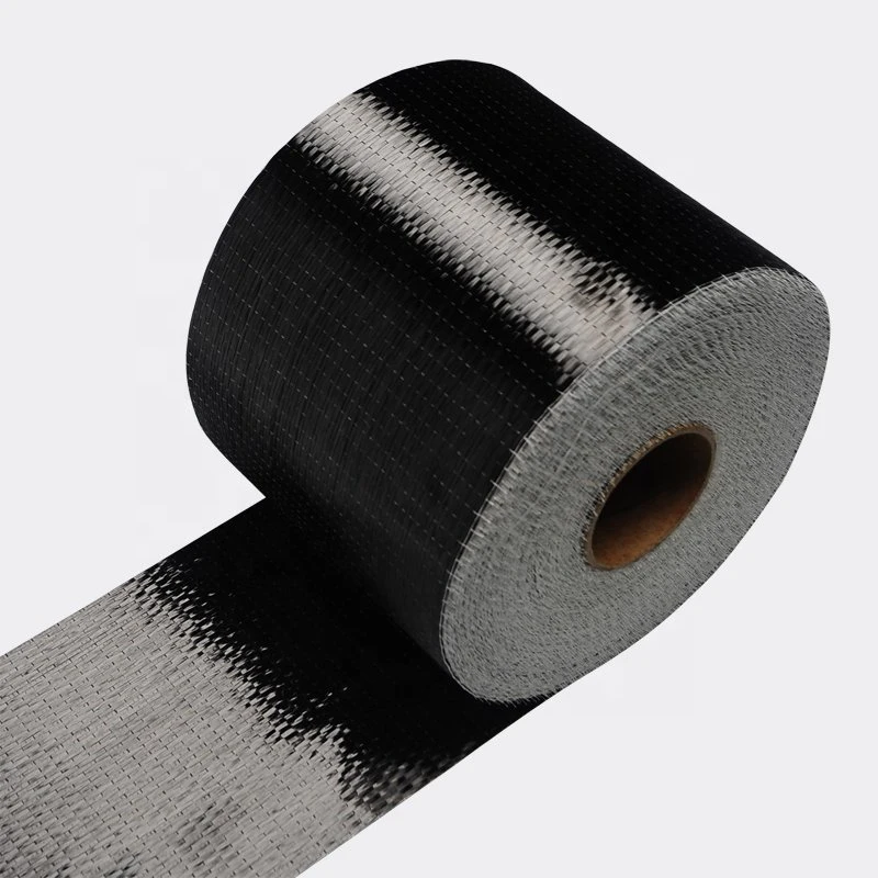 T300 600GSM Carbon Fiber Laminate 12K Ud Carbon Fiber Sleeve Building Construction Carbon Fiber Fabric