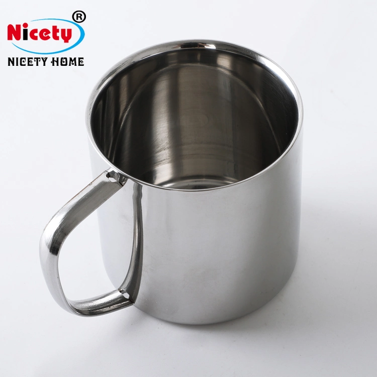 Stainless Steel Travel Mug Coffee Milk Drinking Cup with Handle