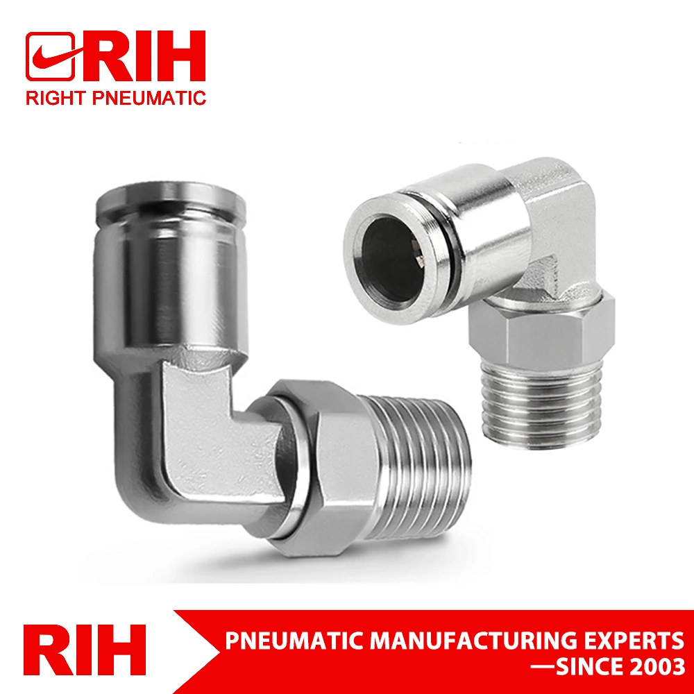 Good Quality Nickel Plated Mpl Male Elbow Brass Air Hose Fittings Pneumatic Air Fitting