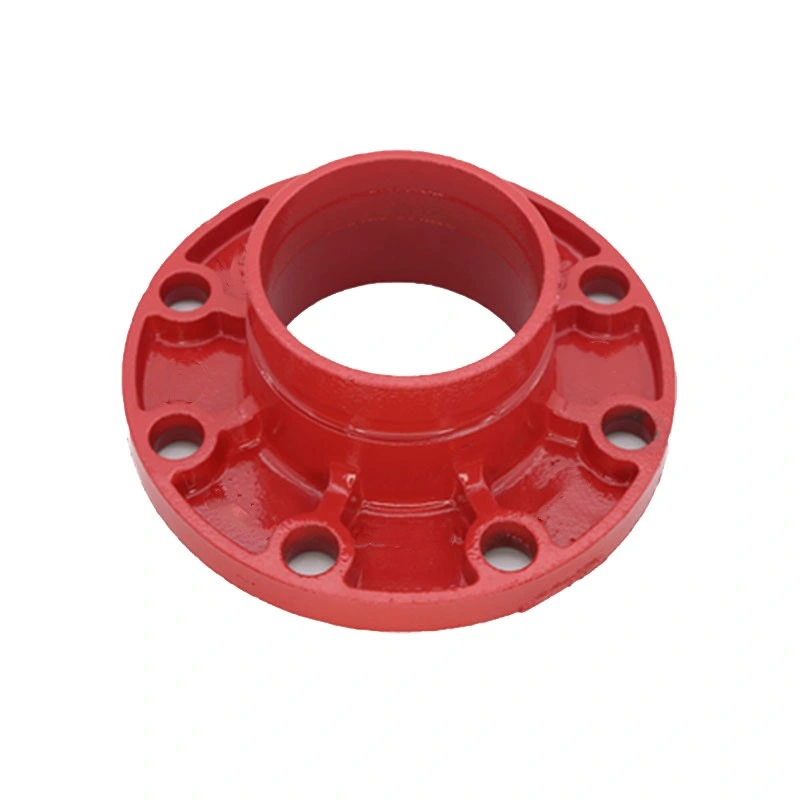 Cast Iron Grooved Pipe Fitting Connector Adapter Flanges for Fire Fighting