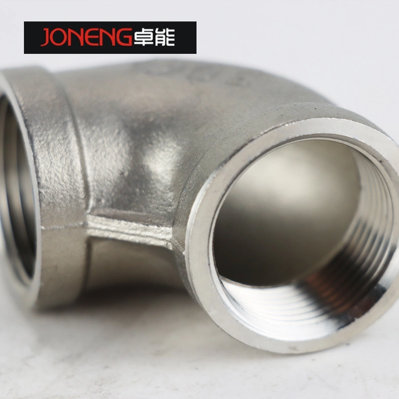 Stainless Steel Industrial Grade Seamless Long/Short 90 Degree Threaded Elbow for The Food Industry