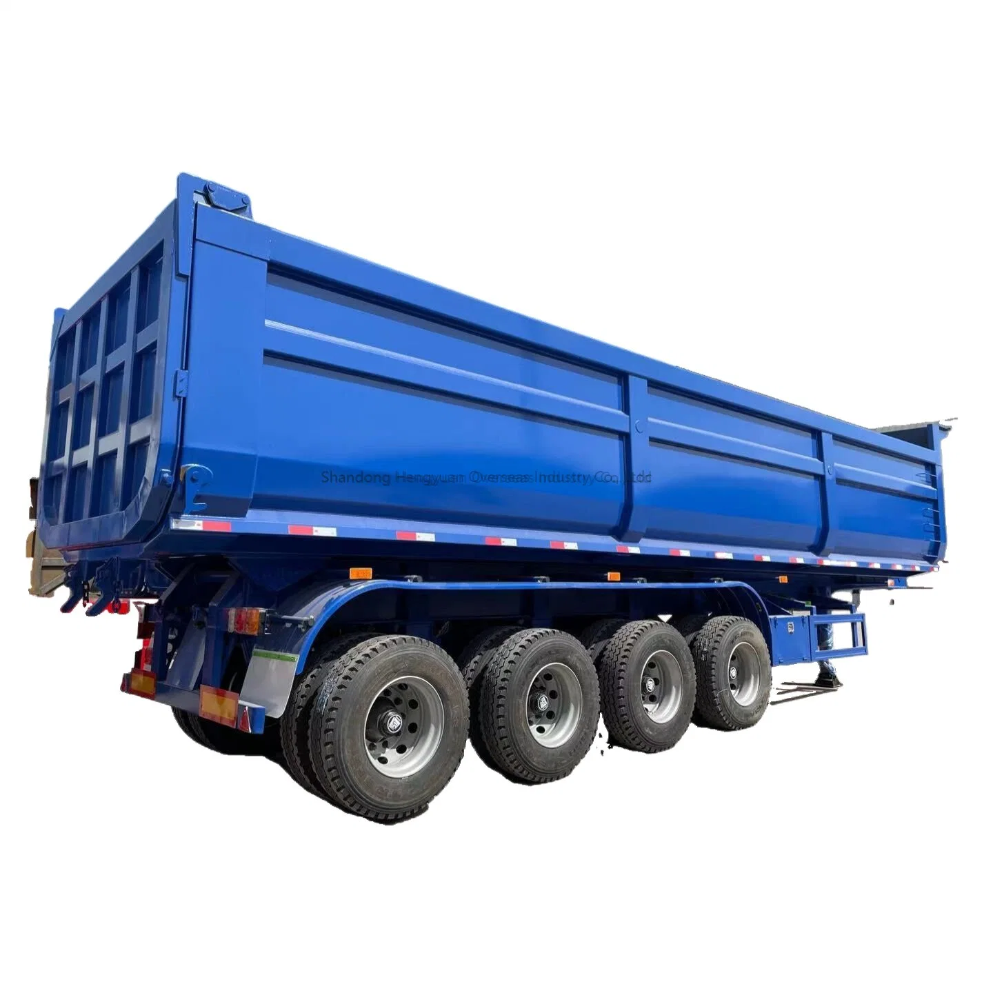 China Factory 3 Axle Strong Load Heavy Duty 150 Tons 45 Cubic Tipper Semi Trailer Rear Dump Semi Trailer