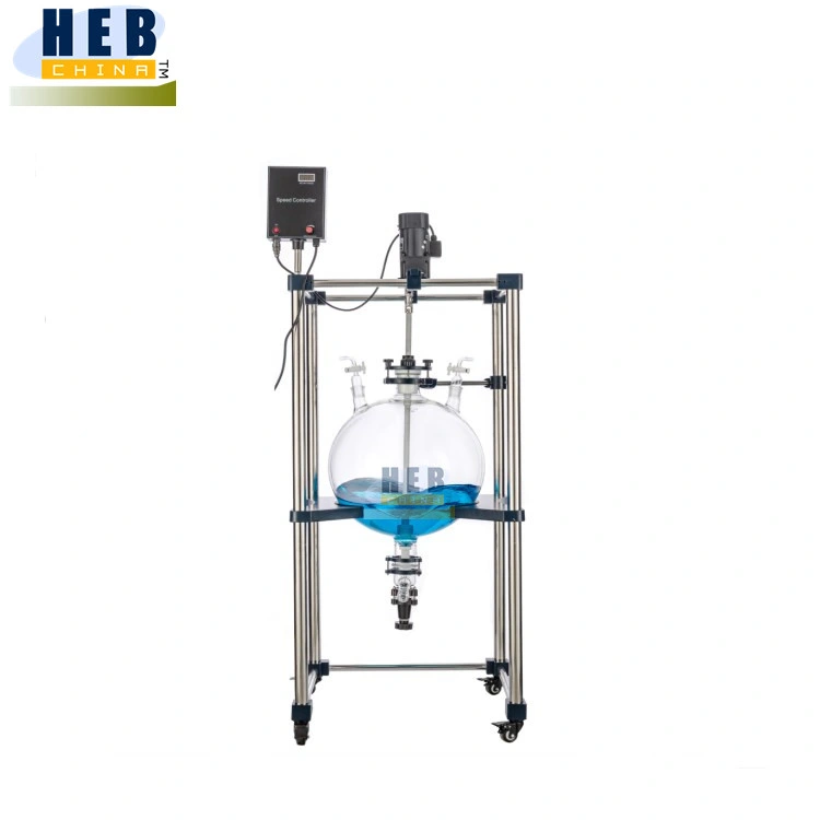 30L Laboratory PTFE Agitator Glass Liquid Separator