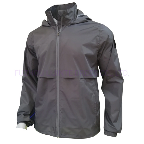 Men's Softshell Jacket Lightweight Outerwear Hoody Waterproof Dust Coat