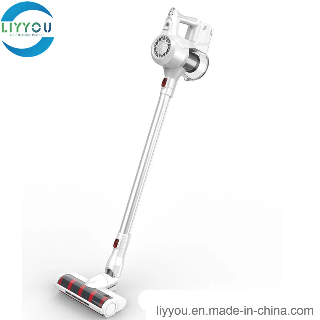 Cordless Handheld Upright Rechargeable Dual Cyclone Electrical Rotating Brush Stick Vacuum Cleaner