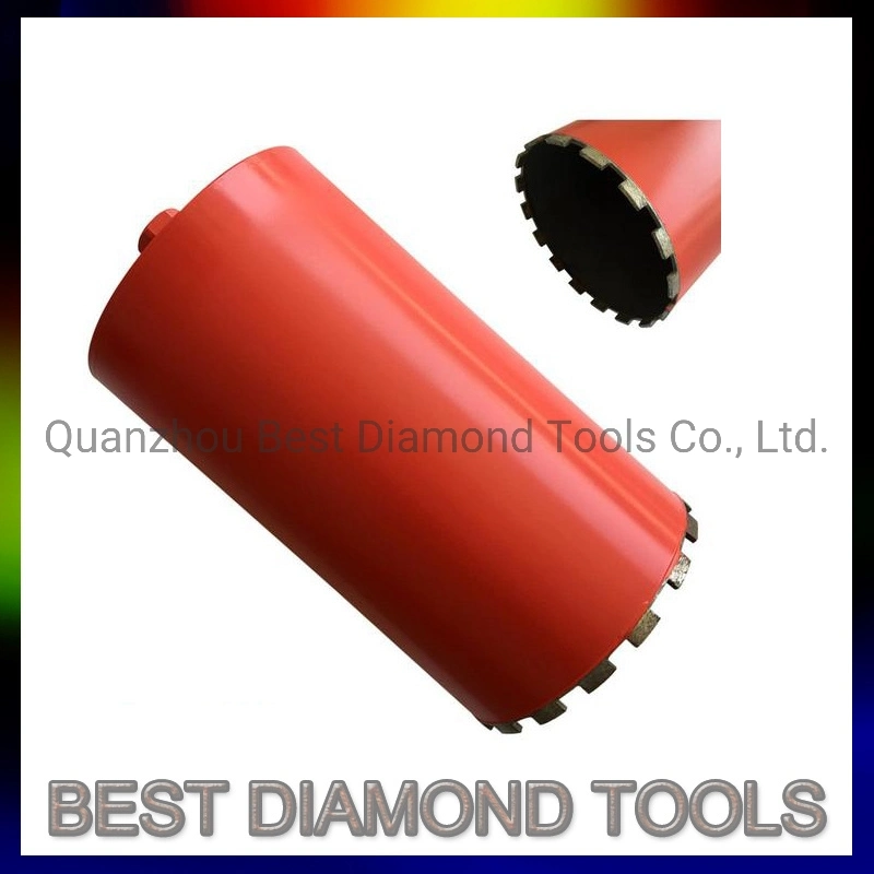 Diamond Core Drill Bit with Maximum Hole Production Through Hard Concrete